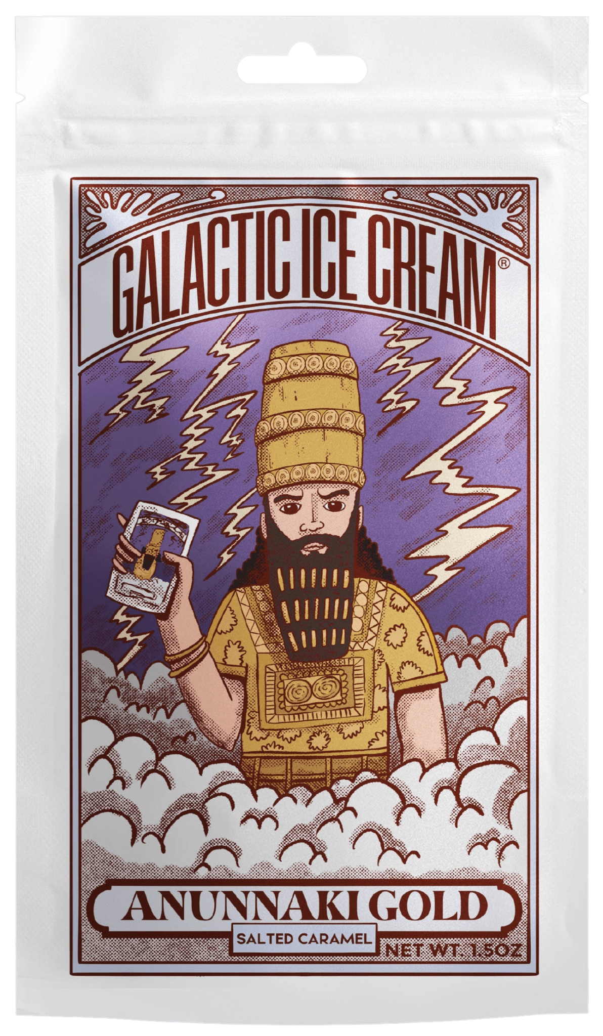 Galactic Anunnaki Gold Salted Caramel Ice Cream - Rocky Mountain Freeze Dry