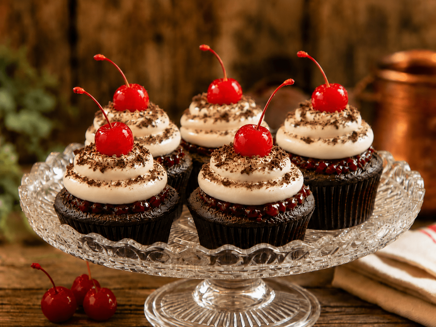 Black Forest Cupcakes with Freeze Dried Chocolate Ice Cream - Rocky Mountain Freeze Dry