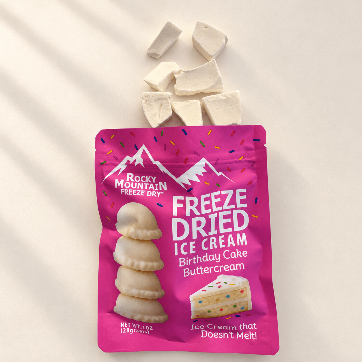 Birthday Cake Buttercream Freeze Dried Ice Cream | 1 oz Pack - Rocky Mountain Freeze Dry