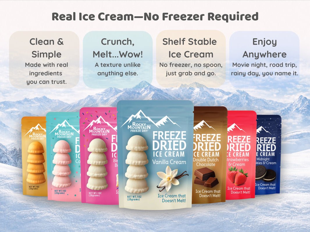Birthday Cake Freeze Dried Ice Cream | 1 oz Classic Pack - Rocky Mountain Freeze Dry