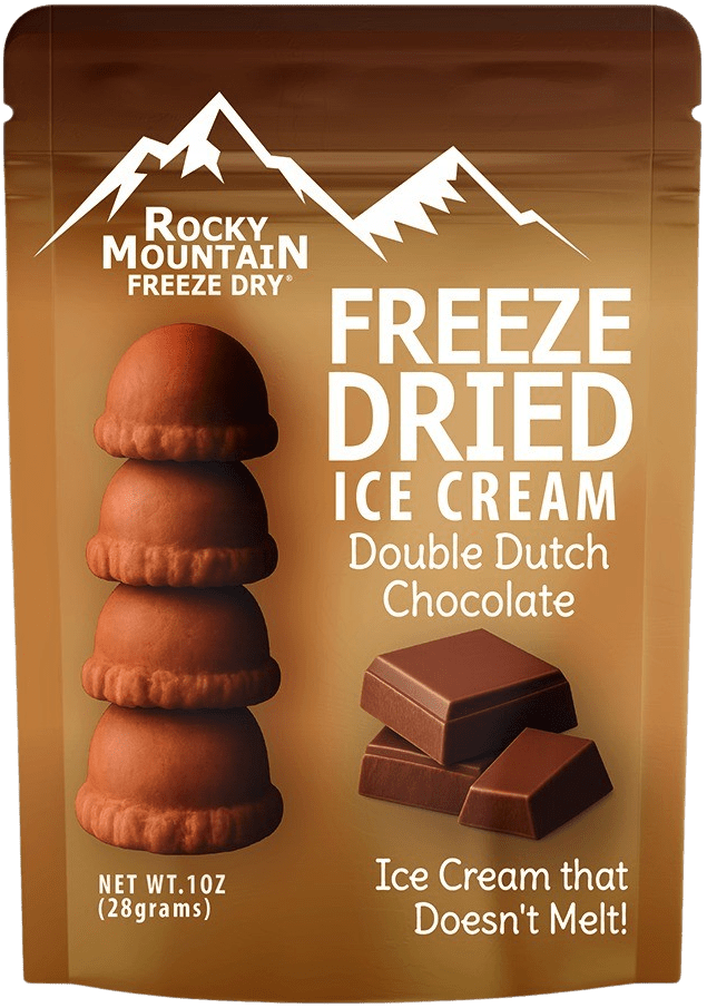 Chocolate Freeze Dried Ice Cream | 1 oz Classic Pack - Rocky Mountain Freeze Dry