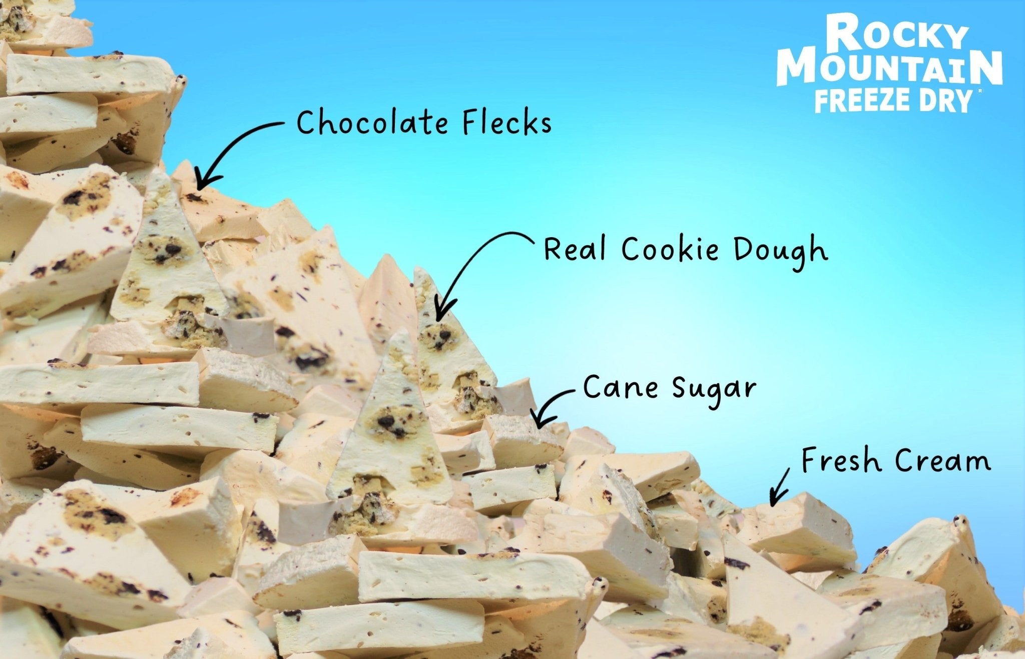 Cookie Dough Freeze Dried Ice Cream | 1 oz Classic Pack - Rocky Mountain Freeze Dry