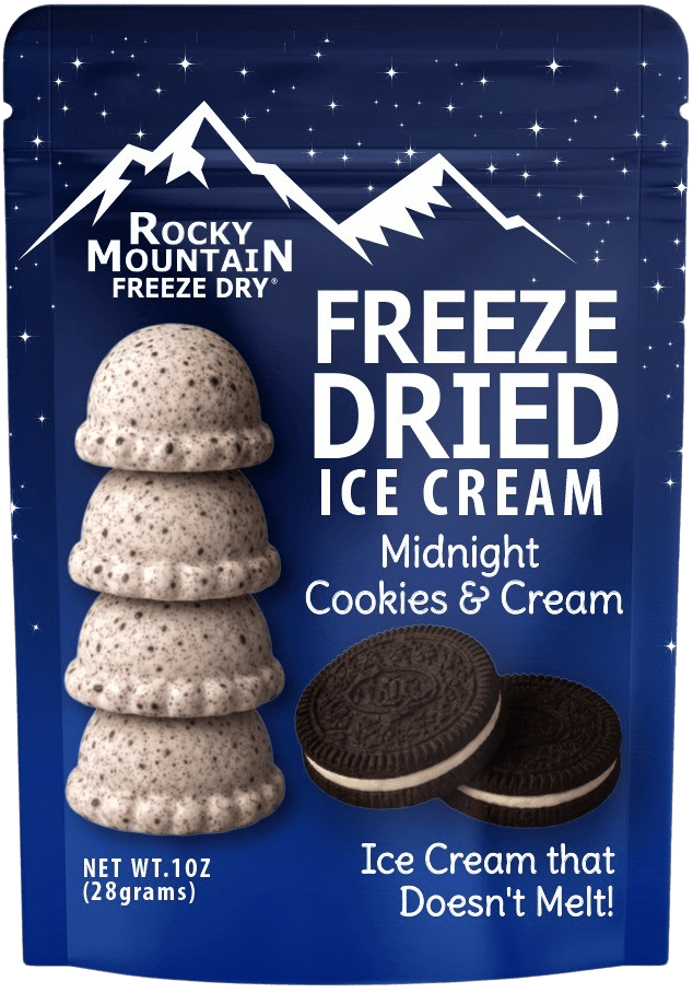 Cookies and Cream Freeze Dried Ice Cream | 1 oz Classic Pack - Rocky Mountain Freeze Dry
