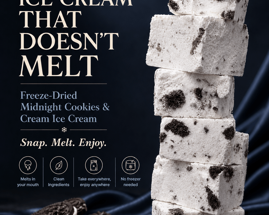 Cookies and Cream Freeze Dried Ice Cream | 1 oz Classic Pack - Rocky Mountain Freeze Dry