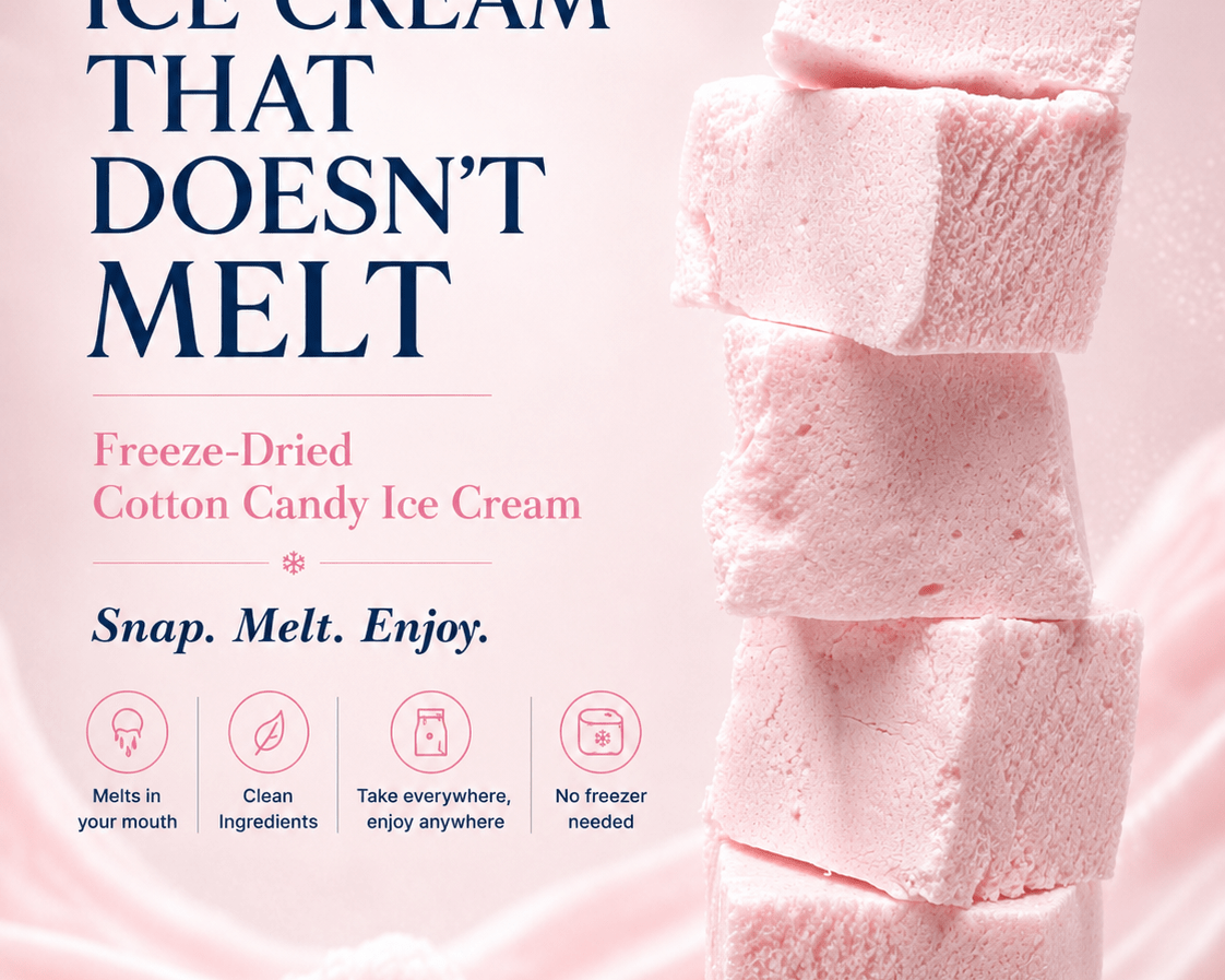 Cotton Candy Freeze Dried Ice Cream | 1 oz Classic Pack - Rocky Mountain Freeze Dry