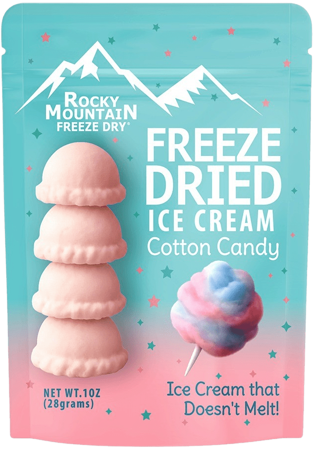 Cotton Candy Freeze Dried Ice Cream | 1 oz Classic Pack - Rocky Mountain Freeze Dry