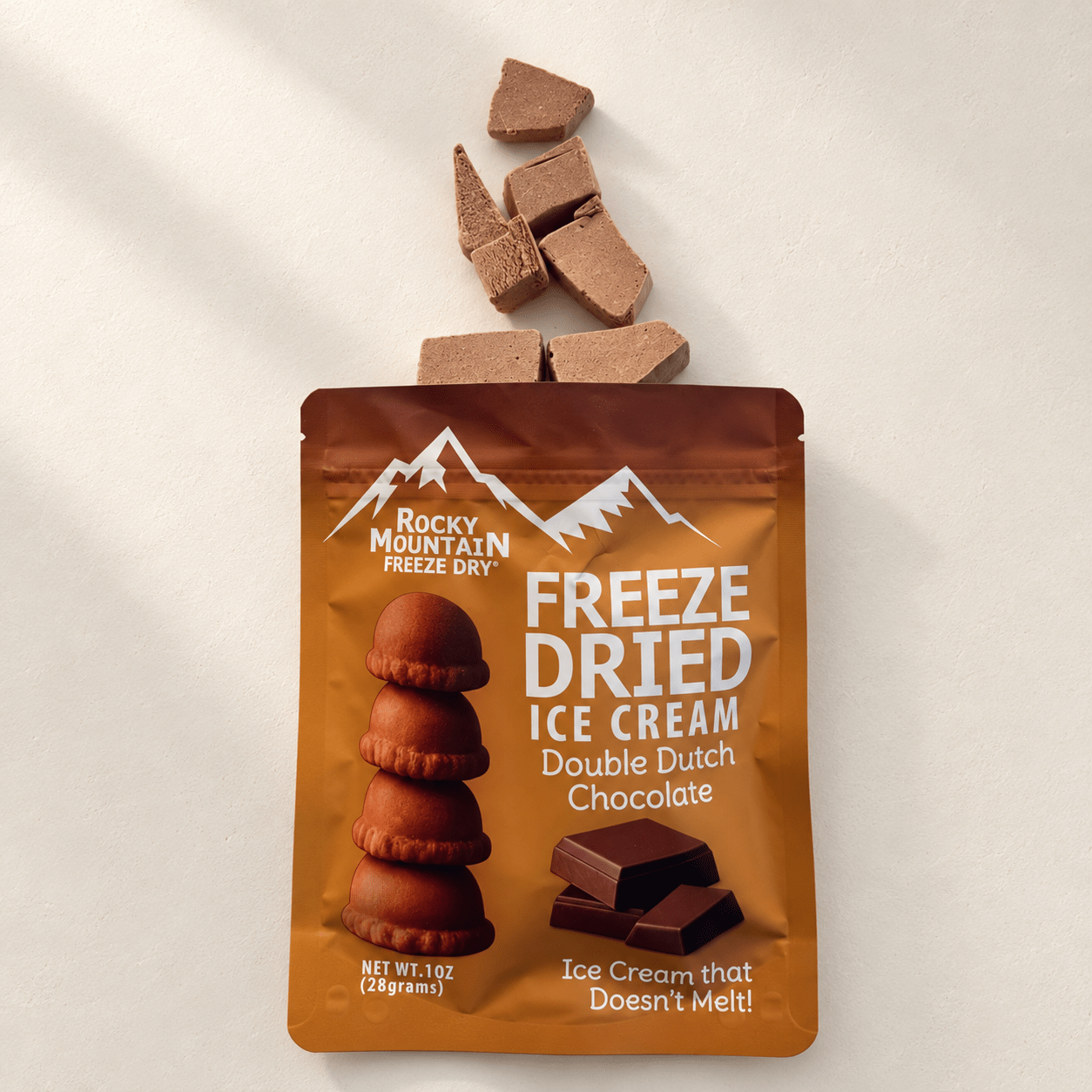 Double Dutch Chocolate Freeze Dried Ice Cream | 1 oz Pack - Rocky Mountain Freeze Dry