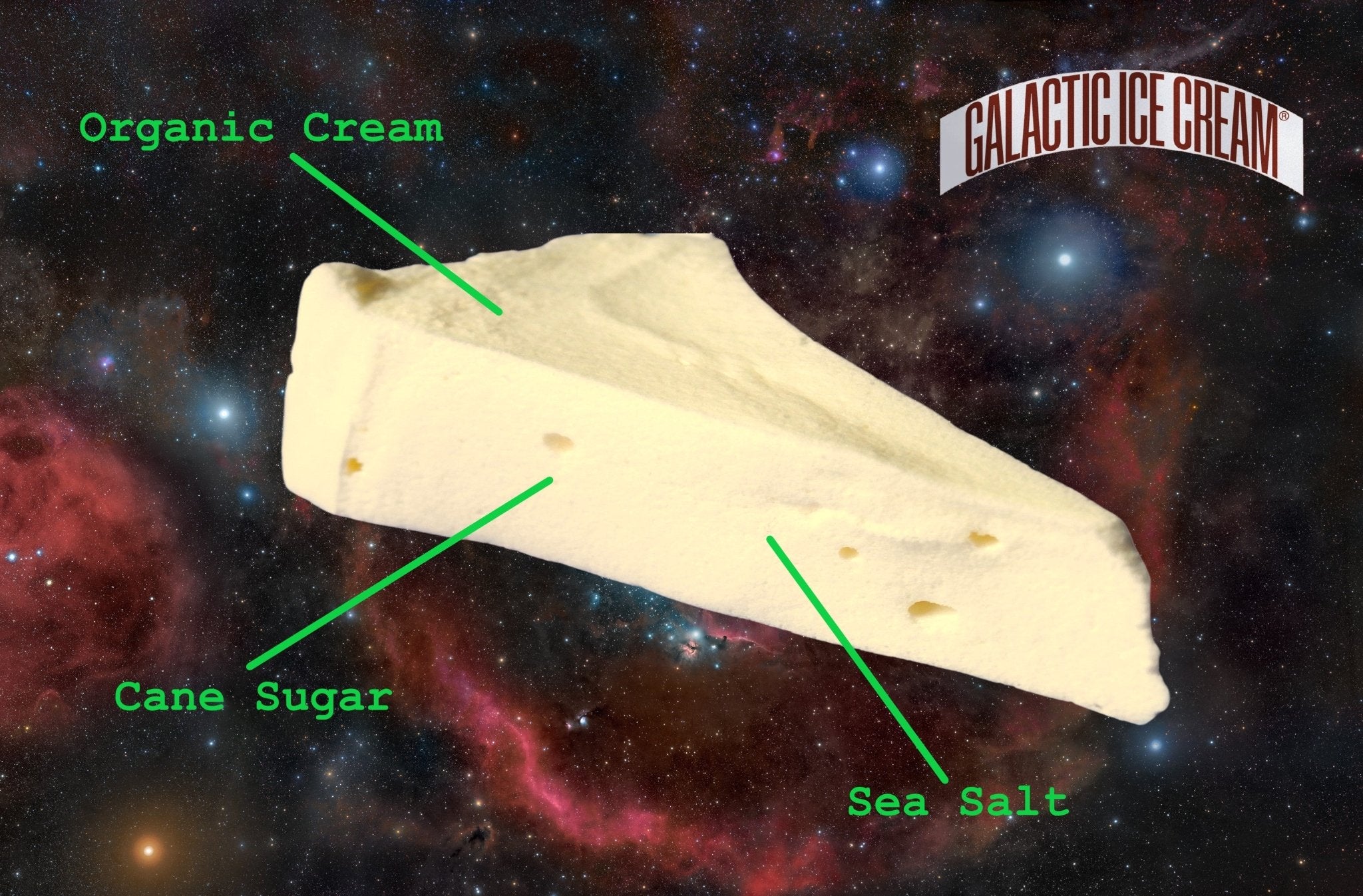 Galactic Anunnaki Gold Salted Caramel Ice Cream - Rocky Mountain Freeze Dry