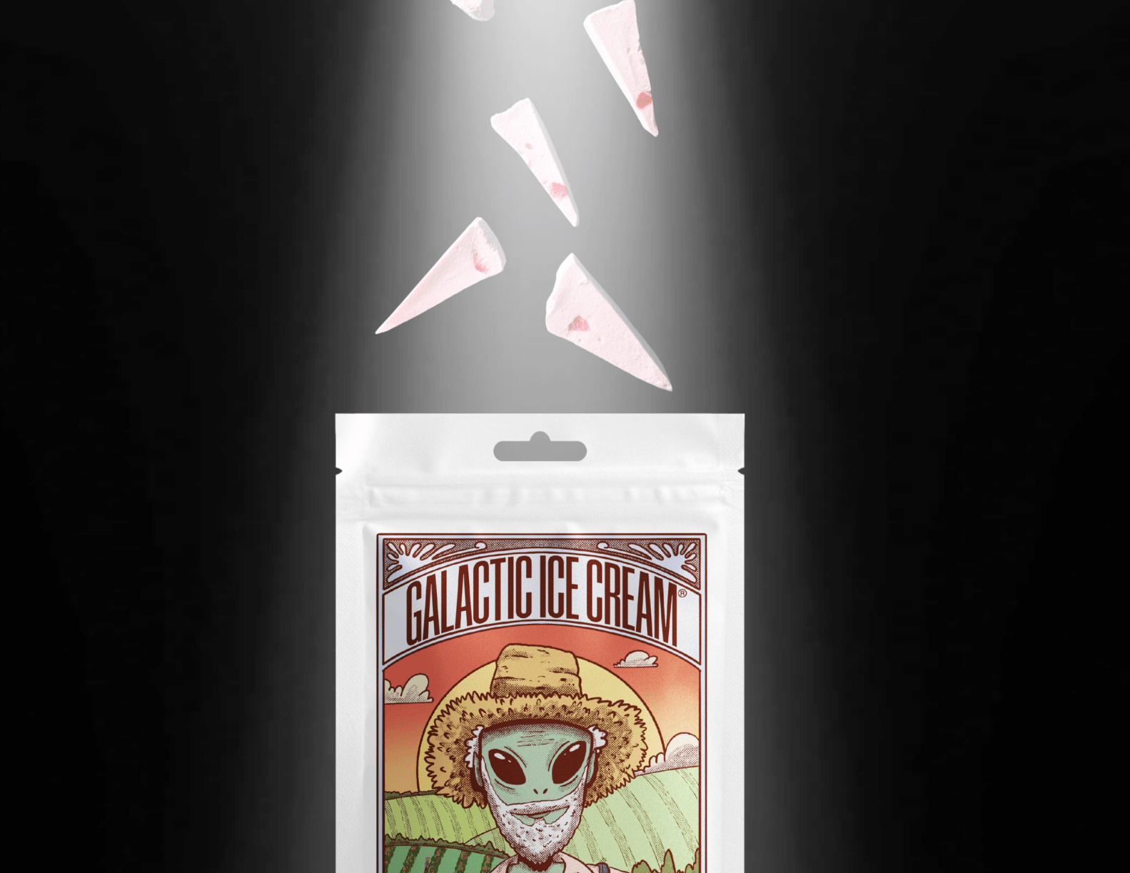 Galactic Farmer Strawberry Ice Cream - Rocky Mountain Freeze Dry