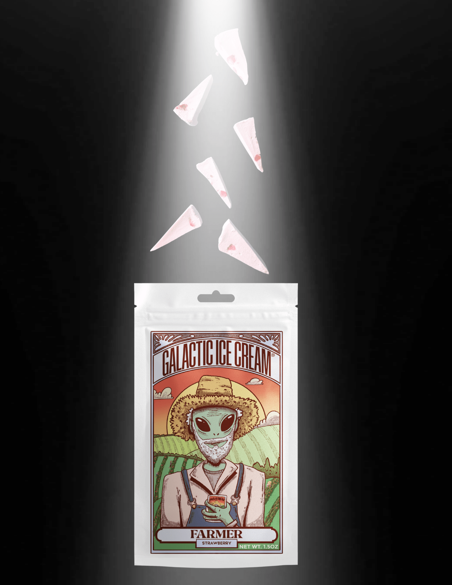 Galactic Farmer Strawberry Ice Cream - Rocky Mountain Freeze Dry