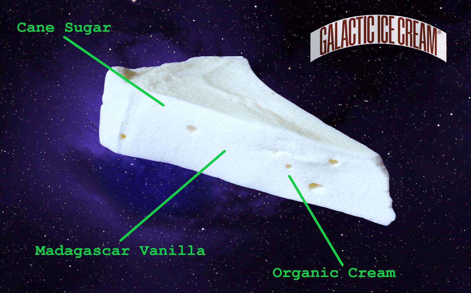 Galactic Grey Alien Vanilla Ice Cream - Rocky Mountain Freeze Dry
