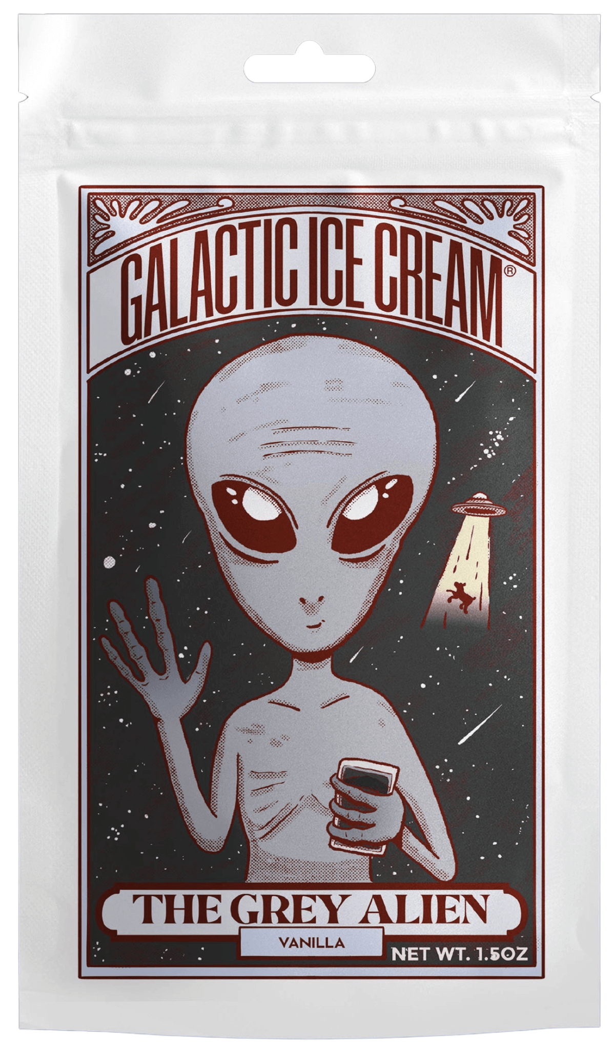 Galactic Grey Alien Vanilla Ice Cream - Rocky Mountain Freeze Dry