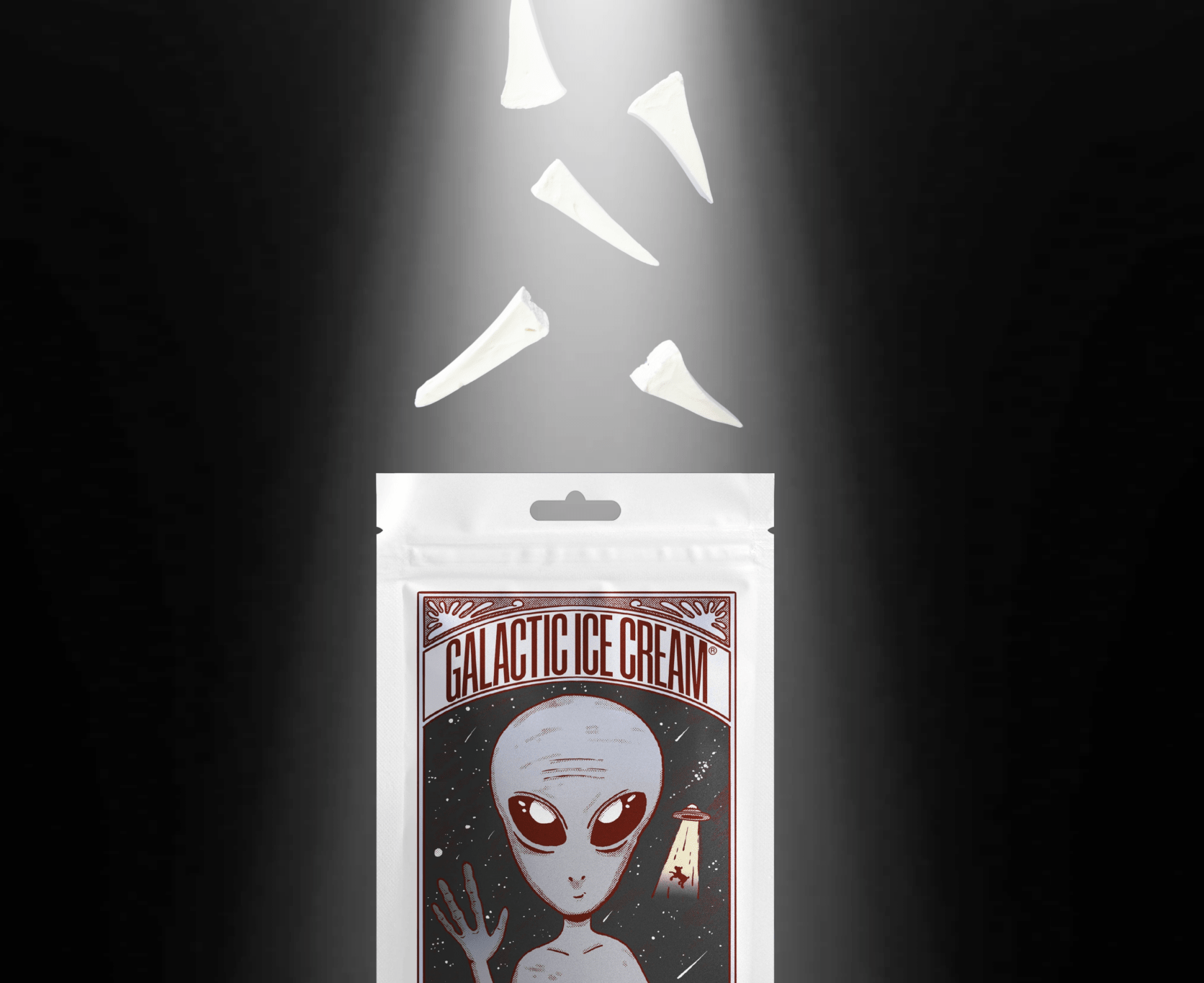 Galactic Grey Alien Vanilla Ice Cream - Rocky Mountain Freeze Dry