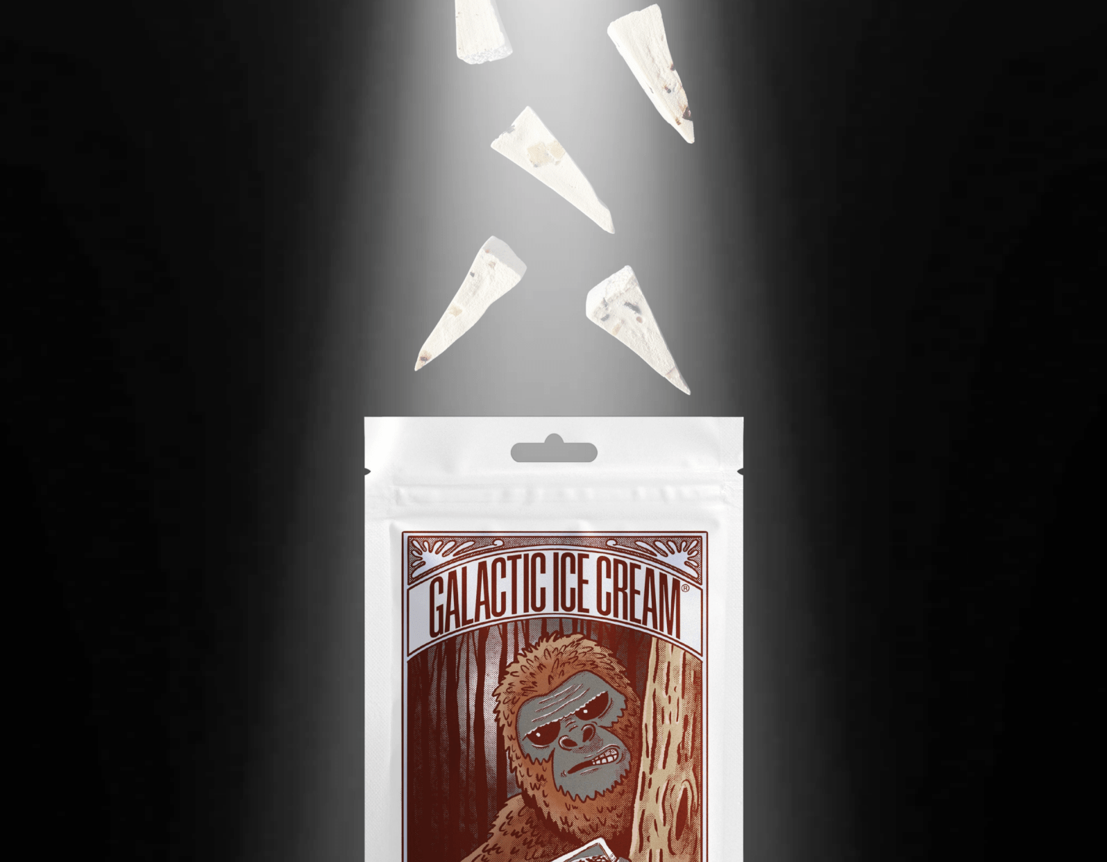 Galactic Sasquatch Cookie Dough Ice Cream - Rocky Mountain Freeze Dry