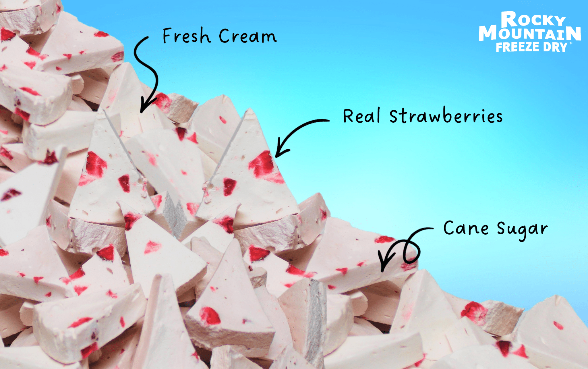 Strawberry Freeze Dried Ice Cream | 1 oz Classic Pack - Rocky Mountain Freeze Dry