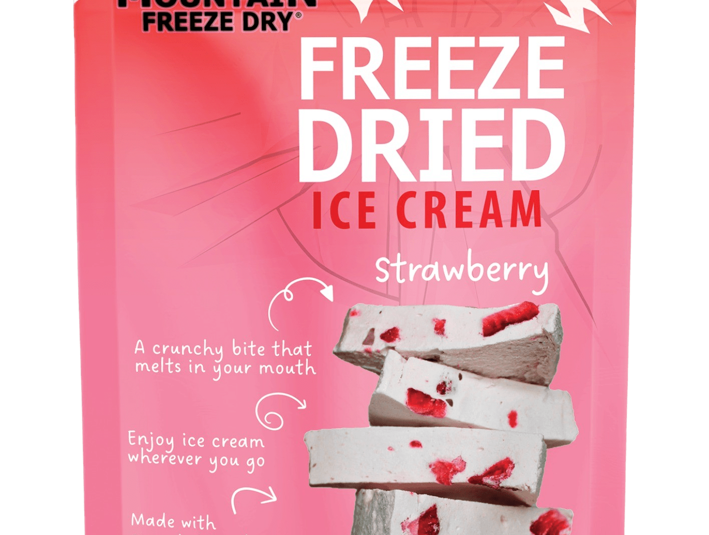 Strawberry Freeze Dried Ice Cream | 1 oz Classic Pack - Rocky Mountain Freeze Dry