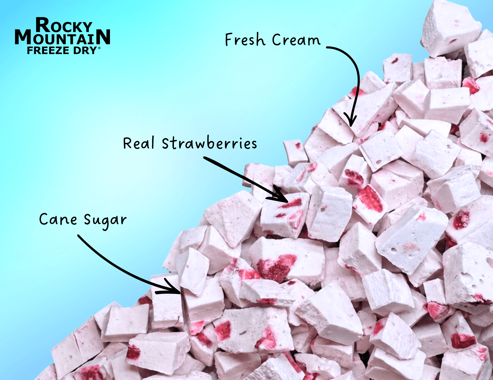 Strawberry Freeze Dried Ice Cream | 1 oz Classic Pack - Rocky Mountain Freeze Dry