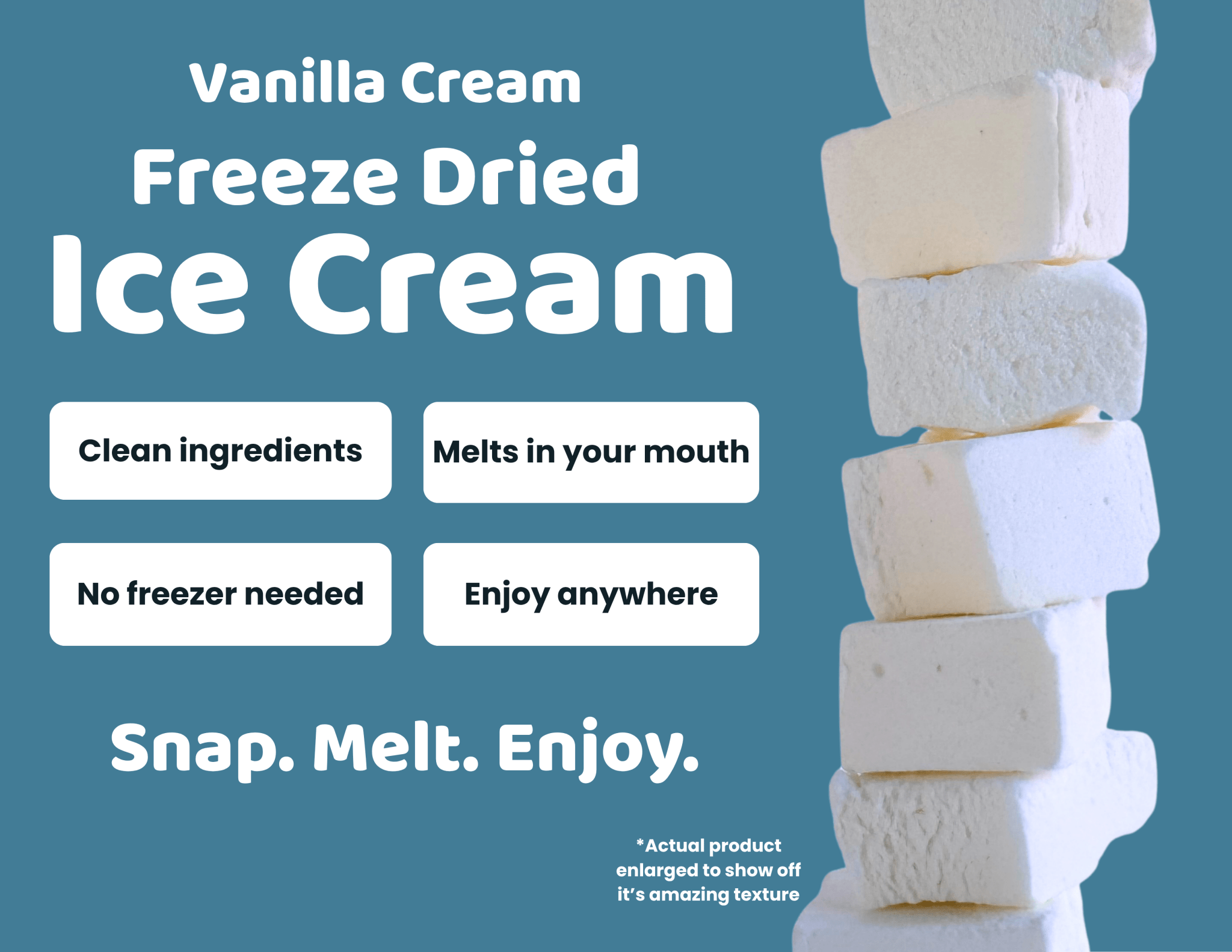 Vanilla Freeze Dried Ice Cream | 1 oz Classic Pack - Rocky Mountain Freeze Dry