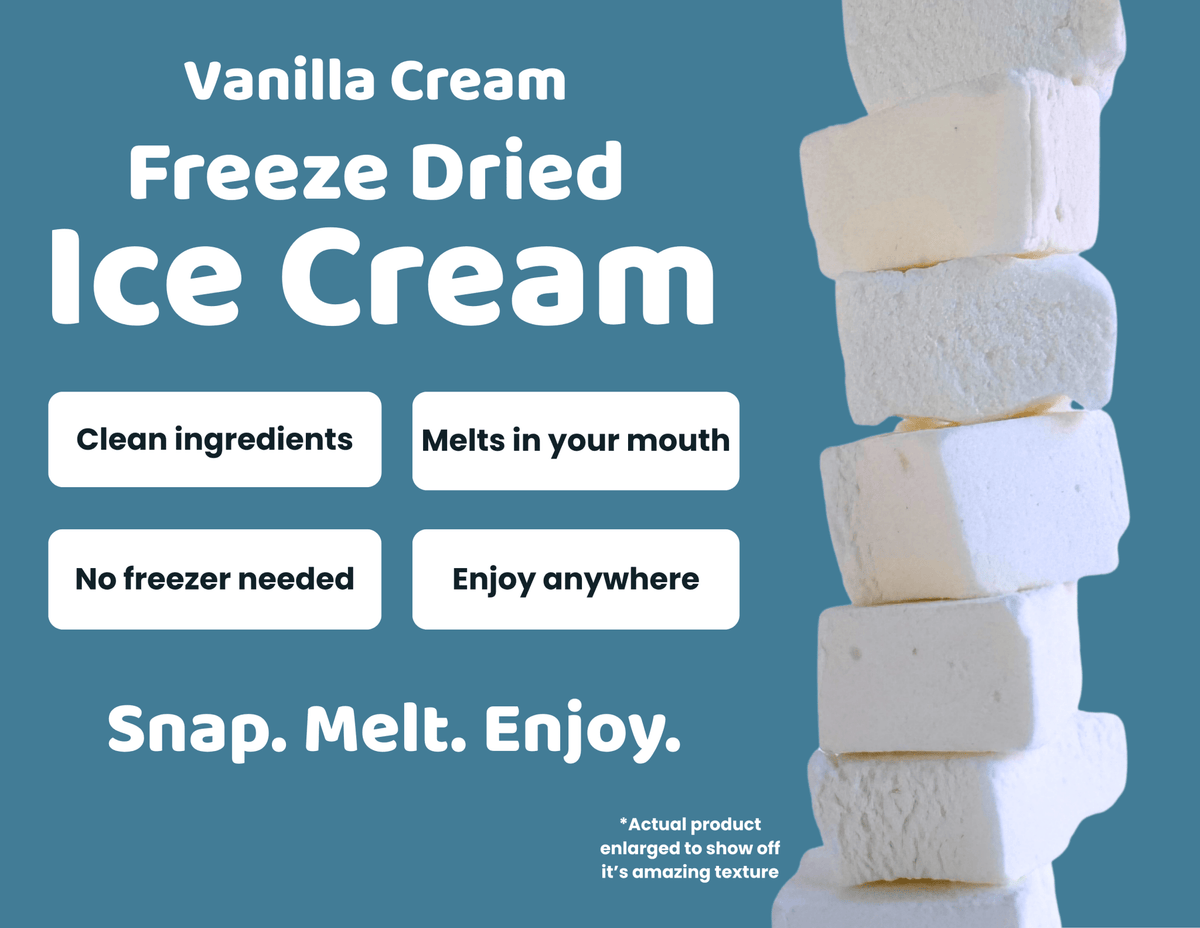 Vanilla Freeze Dried Ice Cream | 1 oz Classic Pack - Rocky Mountain Freeze Dry