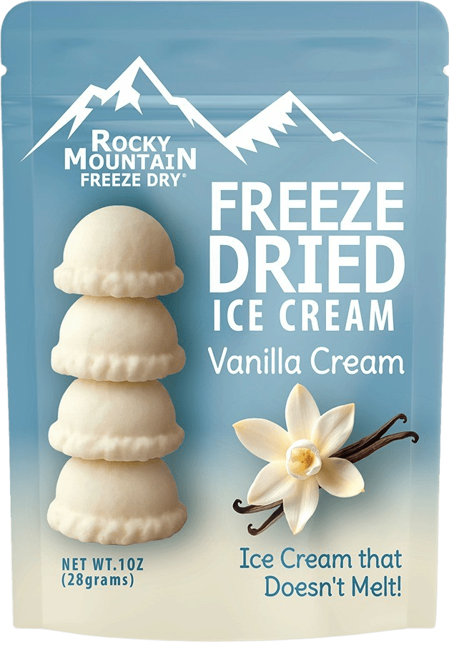 Vanilla Freeze Dried Ice Cream | 1 oz Classic Pack - Rocky Mountain Freeze Dry