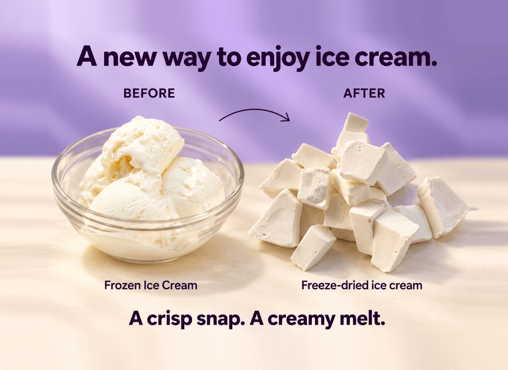 Vanilla Freeze Dried Ice Cream | 1 oz Classic Pack - Rocky Mountain Freeze Dry